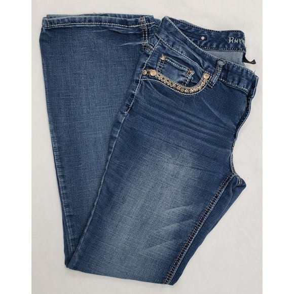 Rhythm in Blues ~ Women's Jeans ~ Embellished ~ Sz 6R - Picture 3 of 10